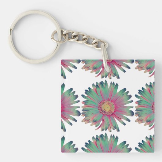 MVB Pastel Daisy Multi Color - Design 2 Schlüsselanhänger (Vorderseite)