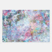 MVB Pastell Vintages Blumendesign Geschenkpapier Set (Vorderseite)