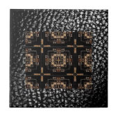MVB Quad Cross Design Tile / Imitate Leather Black Fliese (Vorderseite)