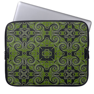 MVB Quad Twirl Design-Green Laptopschutzhülle