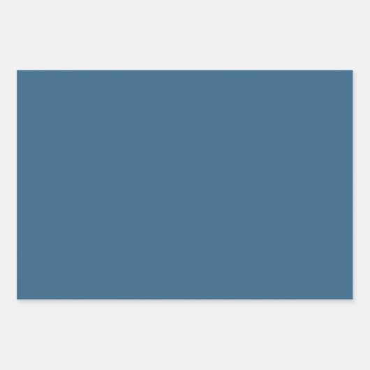 MVB Retro Blue-Muster mit gelber Blume Geschenkpapier Set (Vorderseite 3)