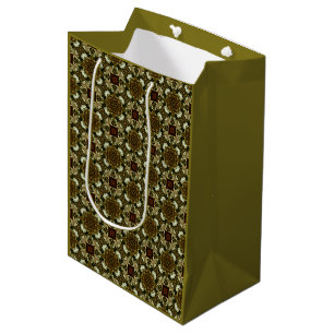 MVB Rich Bronze Gold Design Mittlere Geschenktüte
