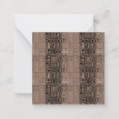 MVB Sepia-Imitat Glasverpackungspapier Mitteilungskarte (Vorderseite)