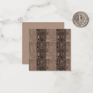 MVB Sepia-Imitat Glasverpackungspapier Mitteilungskarte