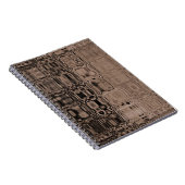 MVB Sepia-Imitat Glasverpackungspapier Notizblock (Rechte Seite)