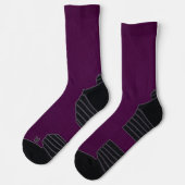 MVB Solid Eggplant Color Design Socken (Links)