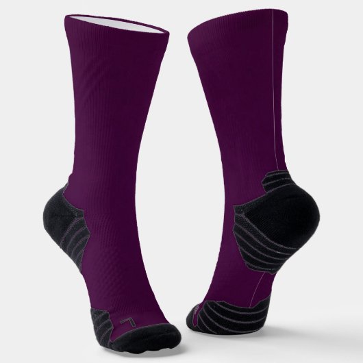 MVB Solid Eggplant Color Design Socken (Gewinkelt)