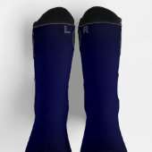 MVB Solid Navy Blue Color Design Socken (Oben)