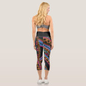 MVB Textile Abstrakte Creative Pieces Capri Leggings (Rückseite)