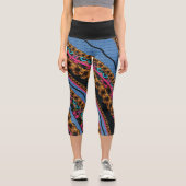 MVB Textile Abstrakte Creative Pieces Capri Leggings (Vorderseite)