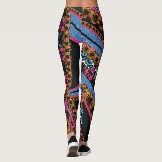 MVB Textile Abstrakte kreative Stücke. Leggings (Rückseite)