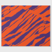 MVB Tiger Stripes Design - orange und Lila Geschenkpapier (Flach)