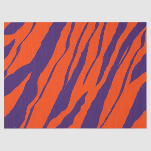MVB Tiger Stripes Design - orange und Lila Seidenpapier (Vorderseite)