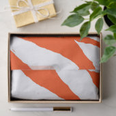 MVB Tiger Stripes Design - Orange & Weiß Seidenpapier (Geschenk)