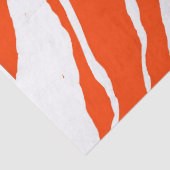 MVB Tiger Stripes Design - Orange & Weiß Seidenpapier (Detail)
