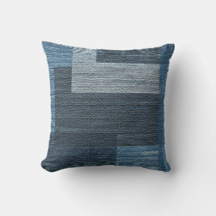 MVB Weathered Blue/Gray Imitate Burlap    designOu Kissen