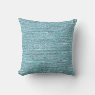 MVB Weathered Washout aquamarine Imitate Burlap Kissen