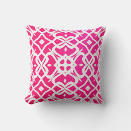 MVB X Pattern Kissen - Hot-Rosa und Weiß