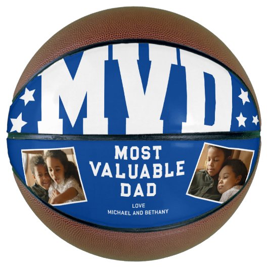 MVD der wertvollste Vater zwei Foto Basketball (Vorderseite)