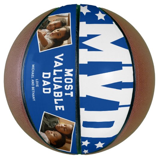 MVD der wertvollste Vater zwei Foto Basketball (Vertikal)
