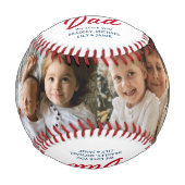 MVD der wertvollste Vater zwei Foto kundenspezifis Baseball (Vorderseite)