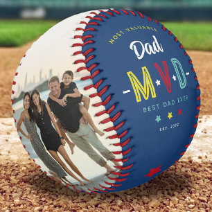 MVD - 'Wertvollster Vater' Individuelles 2-Foto-An Baseball
