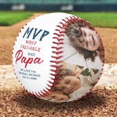MVP am wertvollsten Papa Two Foto Custom Baseball