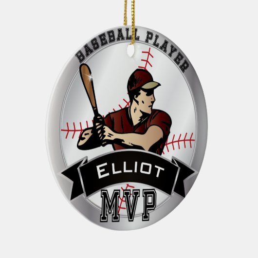 MVP Baseball ⚾ Keramik Ornament (Rechts)