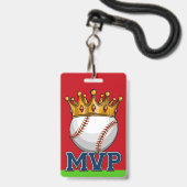 MVP Baseball Lanyard Abzeichen Ausweis (Front with Lanyard)