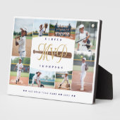 MVP Baseball Player Sports Photo Collage Keepsake Fotoplatte (Seite)