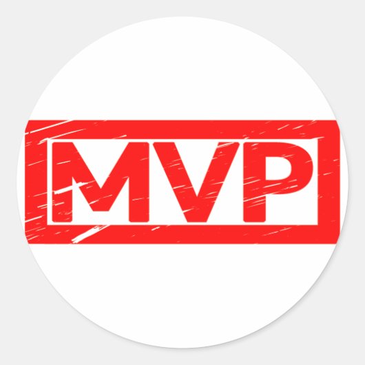 MVP-Briefmarke Runder Aufkleber (Vorderseite)