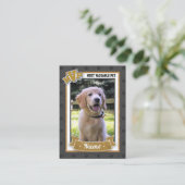 MVP Custom Pet Trading Cards Fun Dog Trading Card Telefonnummerkarte (Stehend Vorderseite)