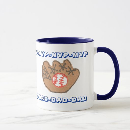 MVP DAD personalized Father's Day mug Tasse (Rechts)