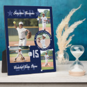 MVP End of Season Baseball Player Photo Collage Fotoplatte (Seite)