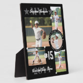 MVP End of Season Baseball Player Photo Collage Fotoplatte (Seite)