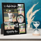 MVP End of Season Baseball Player Photo Collage Fotoplatte (Seite)