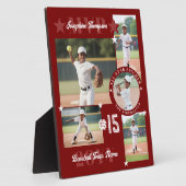 MVP End of Season Baseball Player Photo Collage Fotoplatte (Seite)