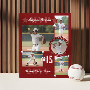 MVP-End-of-Season-Baseballspieler-Foto-Collage Fotoplatte