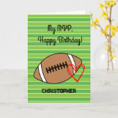 MVP Football Birthday Karte (Gelbe Blume)