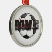 MVP-FUSSBALL-VERZIERUNG SILBERNES ORNAMENT (Rechts)