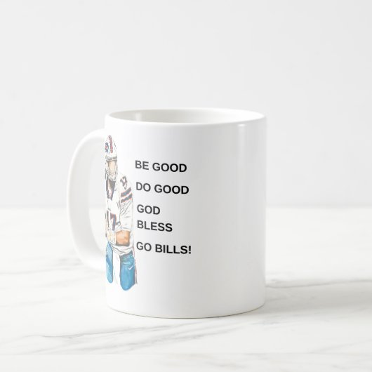 MVP Josh Allen Tasse (Vorderseite Links)