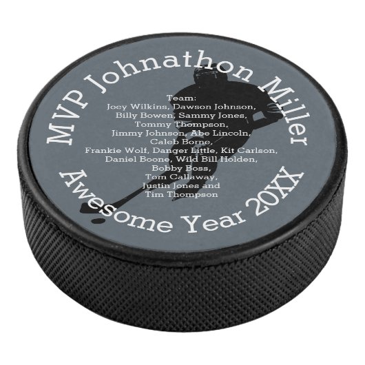 MVP Personalisieren mit Name oder Nickname und Tea Eishockey Puck (3/4)