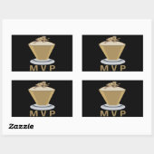 MVP RECHTECKIGER AUFKLEBER (Blatt)