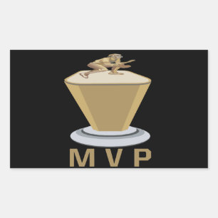 MVP RECHTECKIGER AUFKLEBER