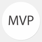 MVP RUNDER AUFKLEBER (Vorderseite)