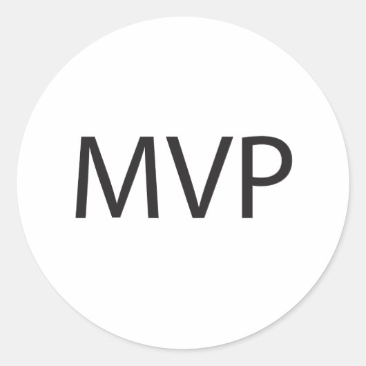 MVP RUNDER AUFKLEBER (Vorderseite)
