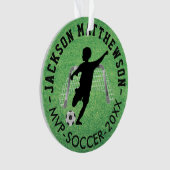 MVP Soccer ⚽ Player - Junge Ornament (Vorderseite)