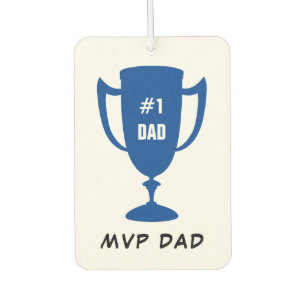 MVP Vater Blue Trophy Personalisiertes Foto Autolufterfrischer