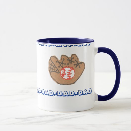 Mvp-VATER personalisierte Vatertags-Tasse Tasse (Rechts)