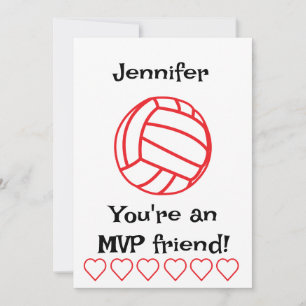 MVP-Volleyball-Kinder-Klassenzimmer-Feiertagskarte Feiertagskarte